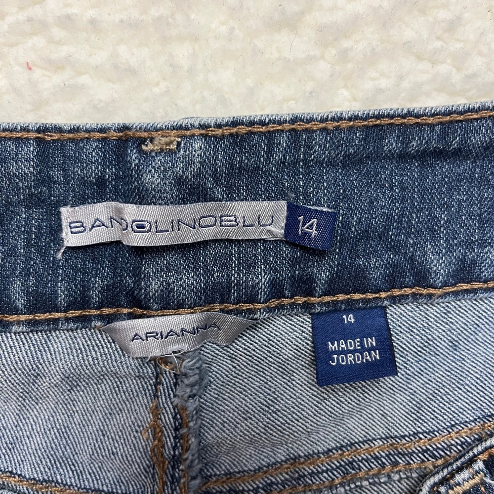 Bandolino Blu Jeans Womens 14 Blue Arianna Bootcut‎ Dark Wash Stretch Denim - Picture 5 of 11